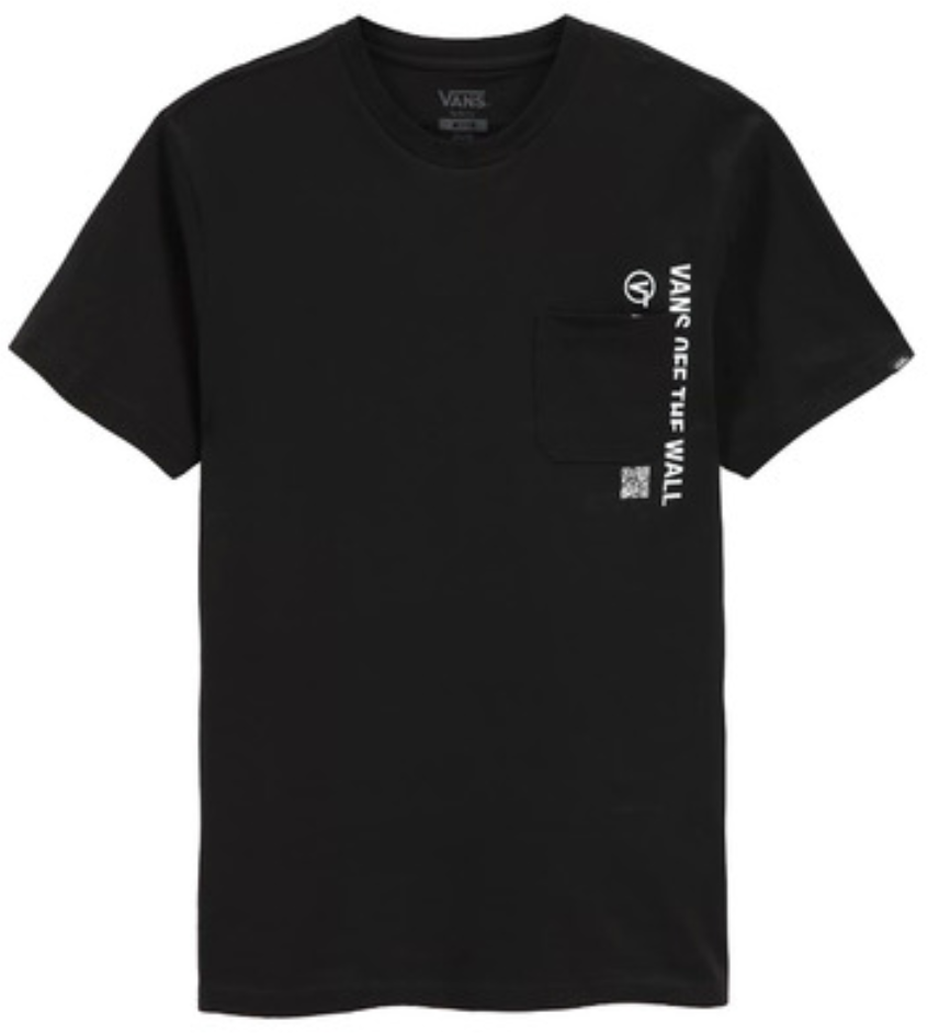 Vans Mn Quick Response Pocket Tee Black Zwart