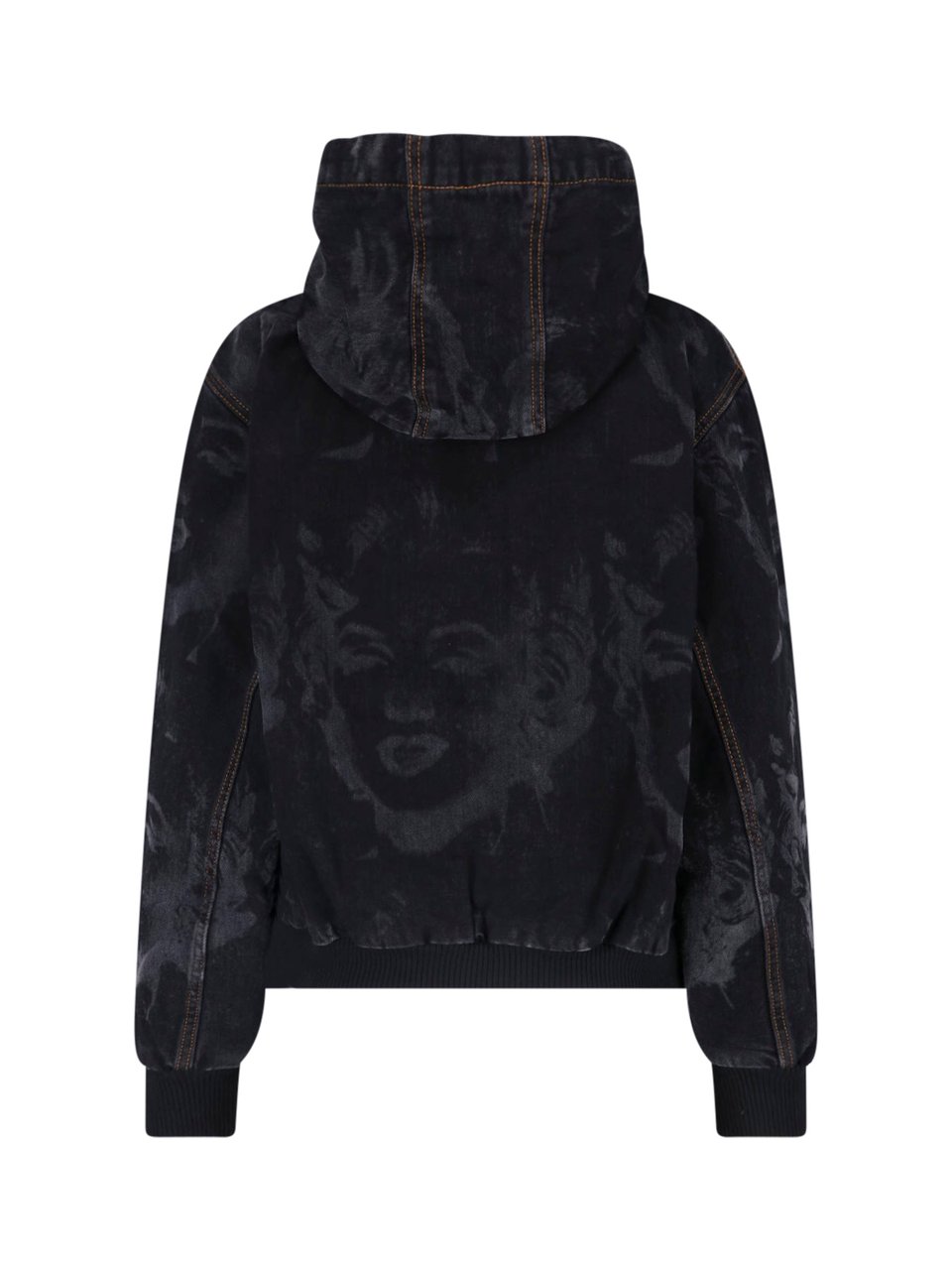 VAQUERA Black Artistic Print Cropped Jacket Zwart