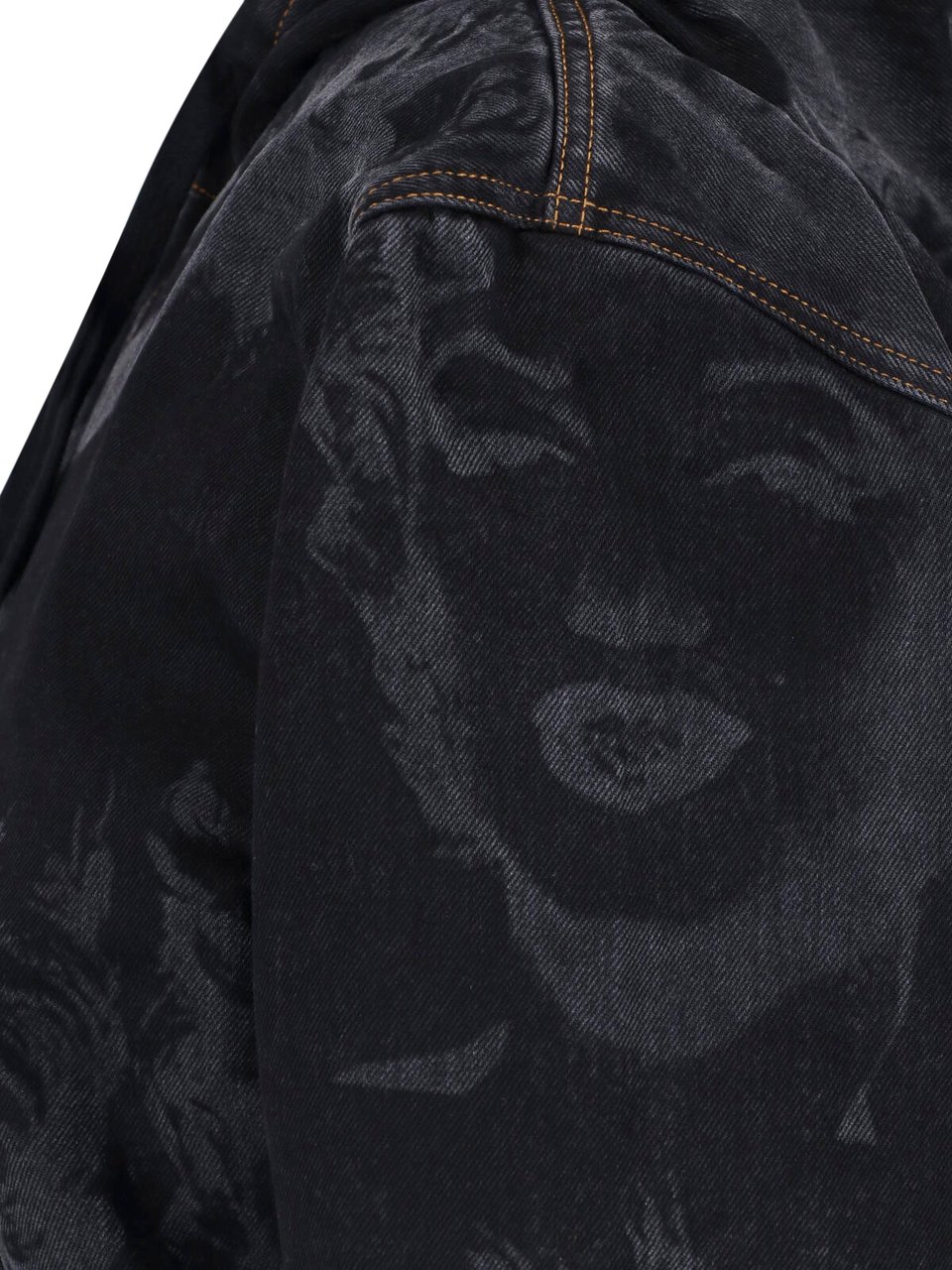 VAQUERA Black Artistic Print Cropped Jacket Zwart