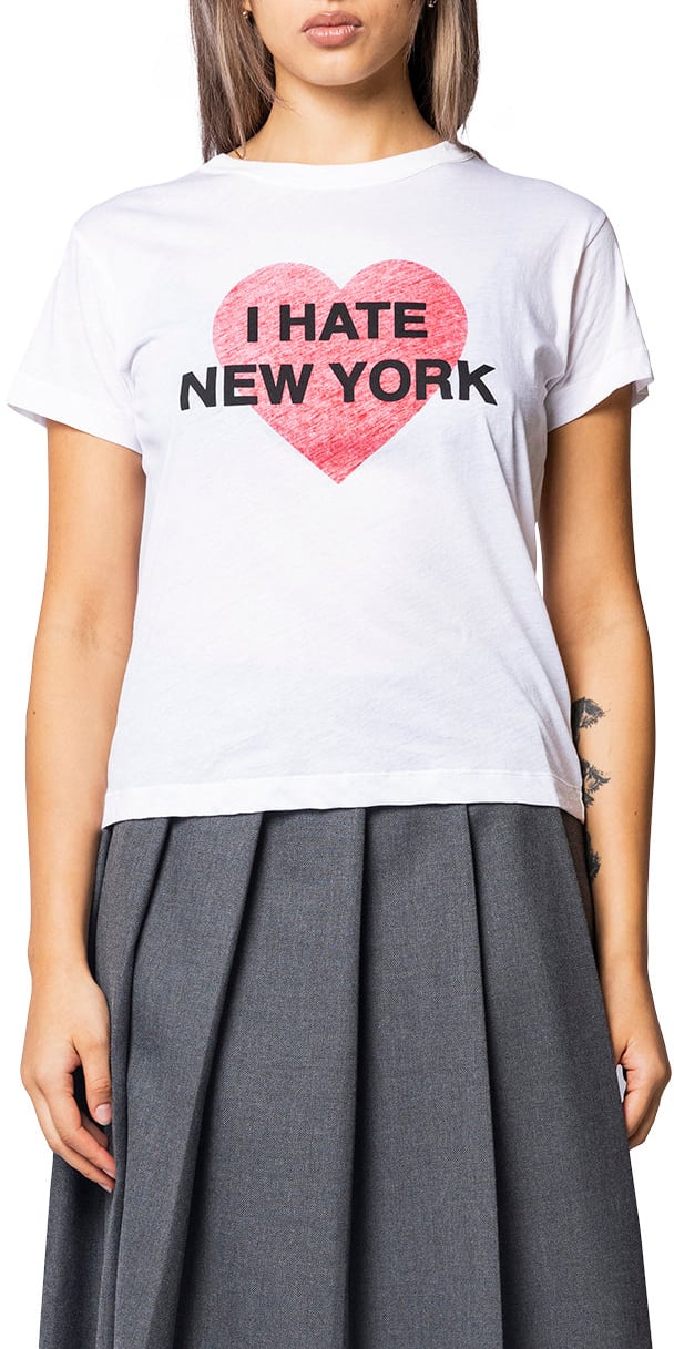 VAQUERA I HATE NY T SHIRT KNIT WHITE Wit