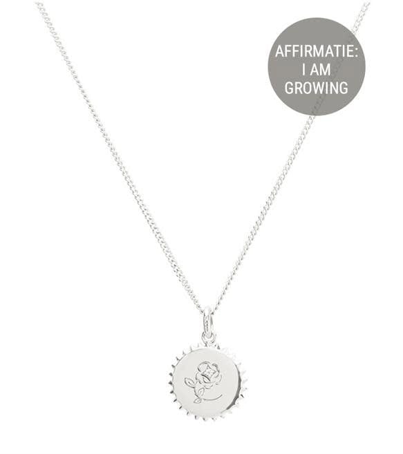Vedder & Vedder Vedder & Vedder Collier Affirmation Zilver Growing 45cm Divers