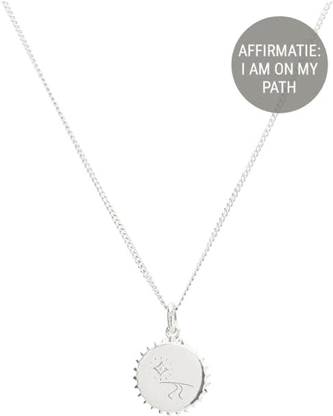 Vedder & Vedder Vedder & Vedder Collier Affirmation Zilver On My Path 45cm Zilver