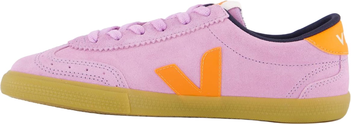 Veja Dames Volley Suede Sneaker Roze Roze