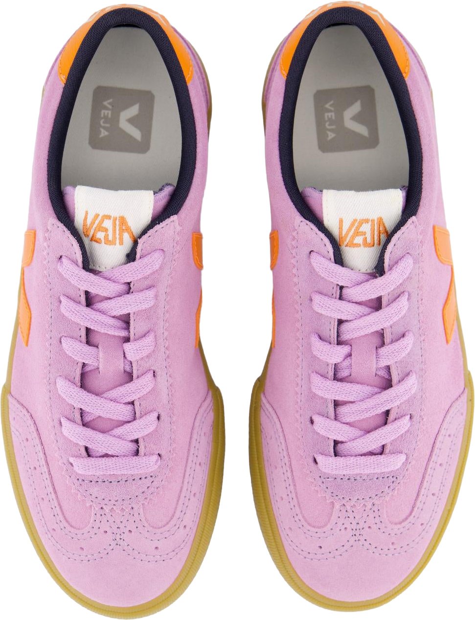 Veja Dames Volley Suede Sneaker Roze Roze