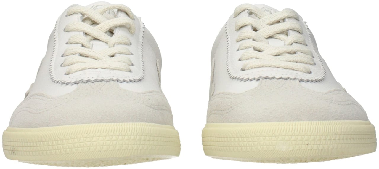 Veja White Leather Low Top Sneakers Wit