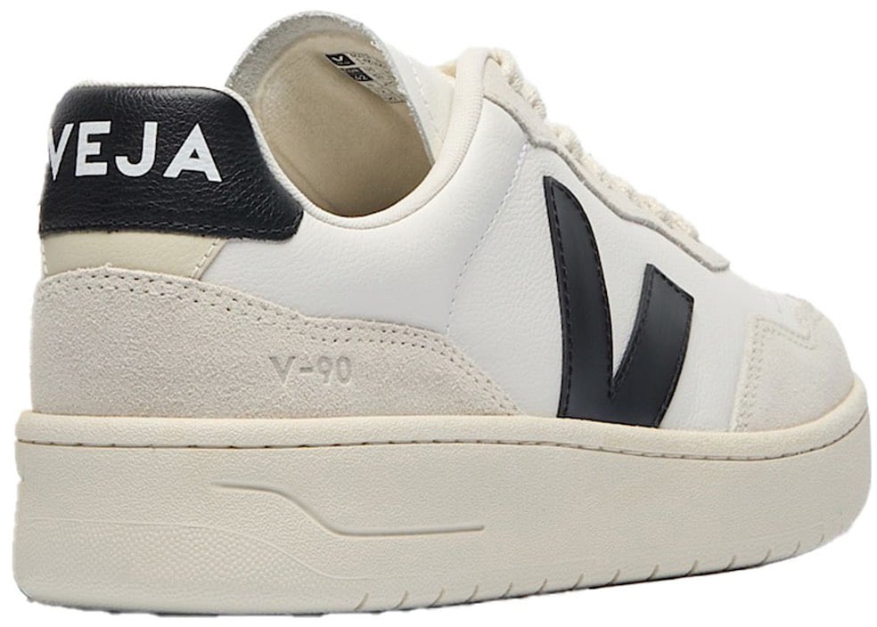 Veja V-90 O.T. White Black Sneakers Grijs