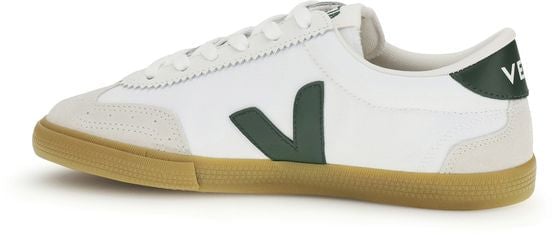 Veja White Calf Leather Bos Taurus Low Top Sneakers Wit