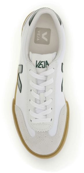 Veja White Calf Leather Bos Taurus Low Top Sneakers Wit