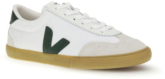Veja White Calf Leather Bos Taurus Low Top Sneakers Wit