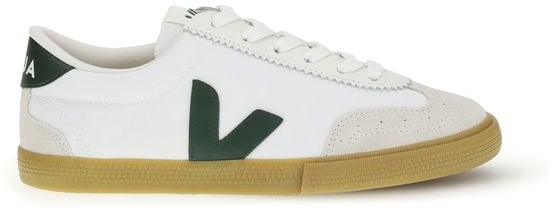 Veja White Calf Leather Bos Taurus Low Top Sneakers Wit
