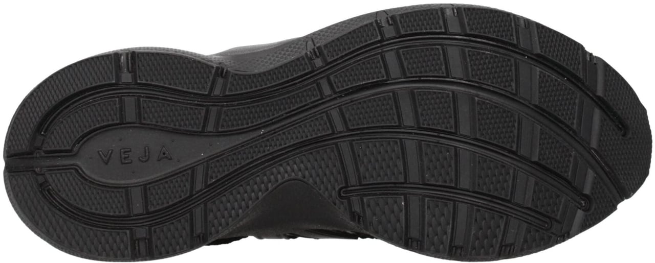 Veja Black Fabric Athletic Sneakers Zwart