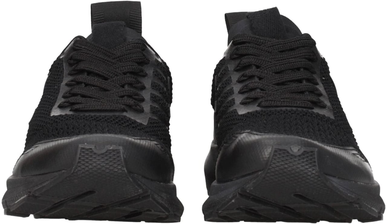 Veja Black Fabric Athletic Sneakers Zwart