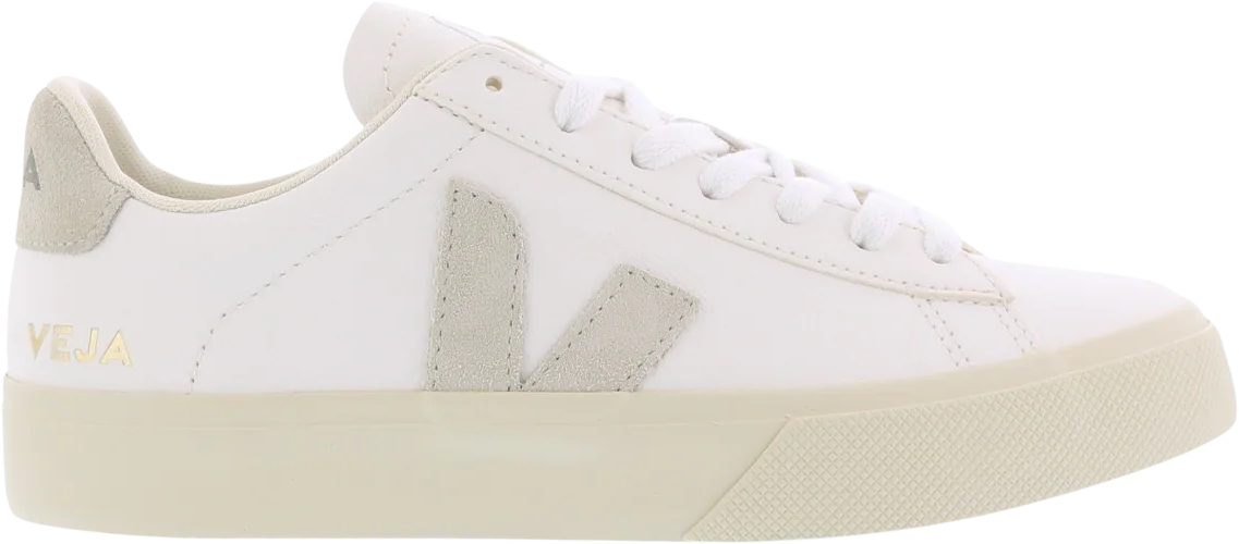 Veja Dames Campo Sneaker Leer Wit/Natural Wit