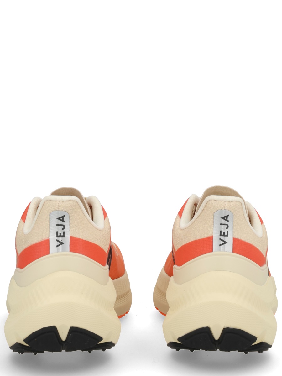 Veja Gradient Orange Sneakers with Bold Black Logo Oranje
