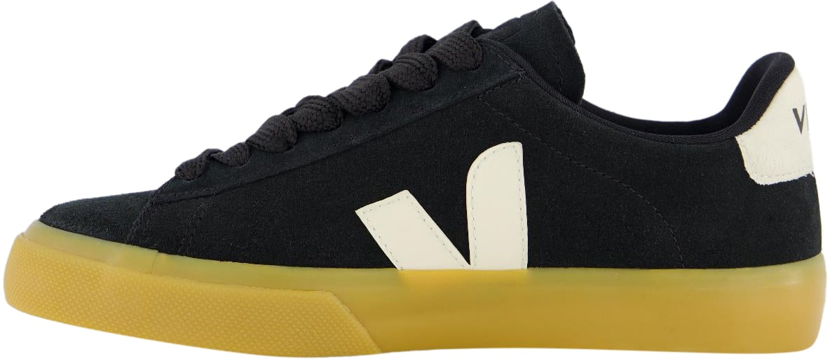 Veja Dames Campo Suede Zwart Zwart