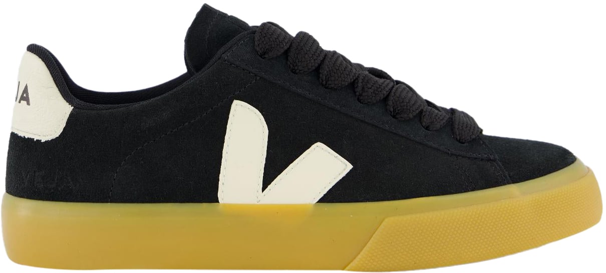 Veja Dames Campo Suede Zwart Zwart