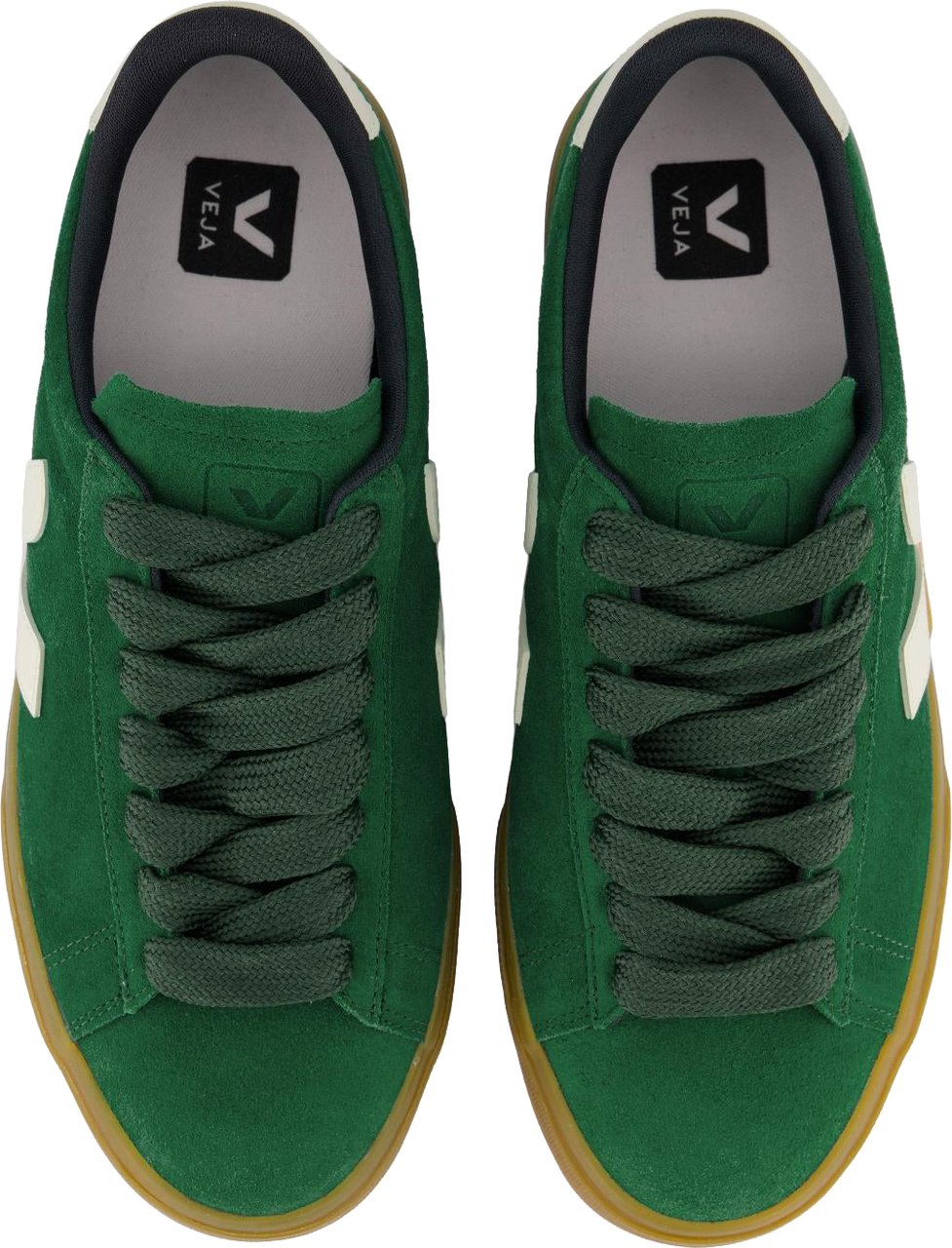 Veja Dames Campo Suede Groen