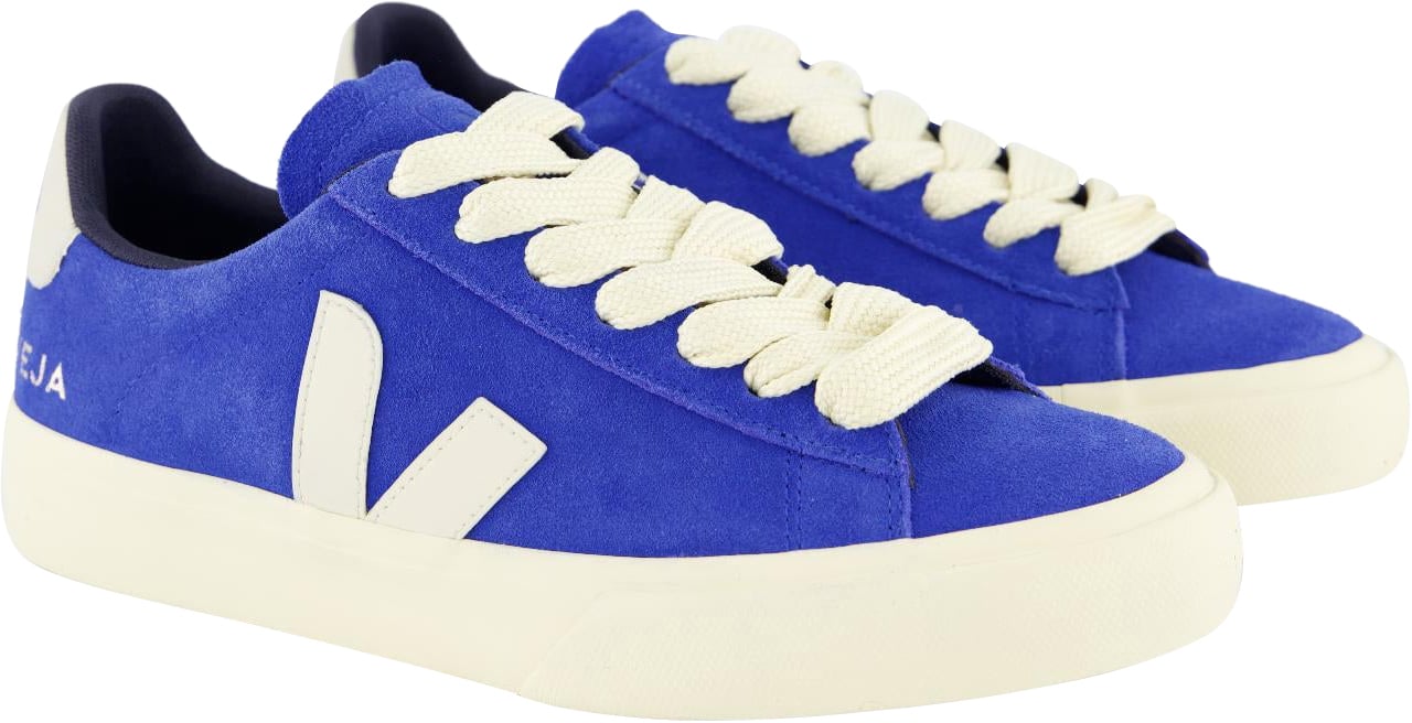 Veja Dames Campo Suede Sneaker Blauw Blauw