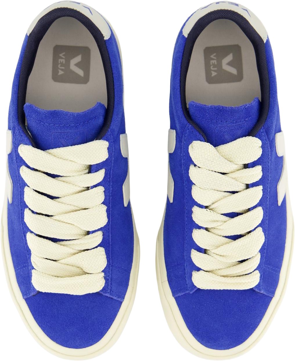 Veja Dames Campo Suede Sneaker Blauw Blauw
