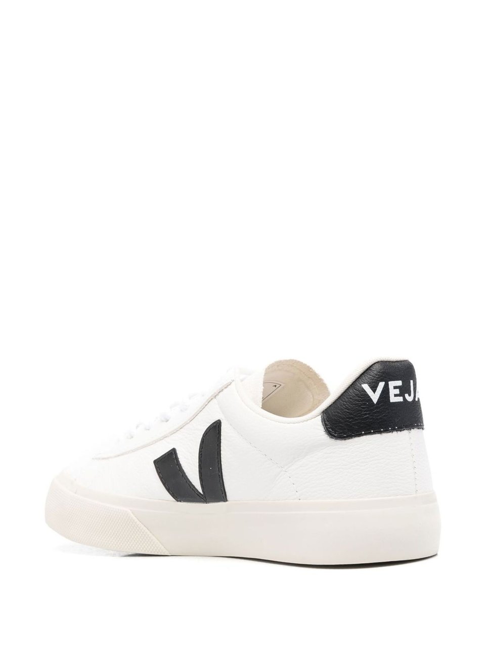 Veja Campo Leather Low-Top Sneakers Wit
