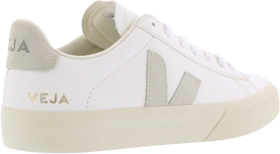 Veja Dames Campo Sneaker Leer Wit/Natural Wit