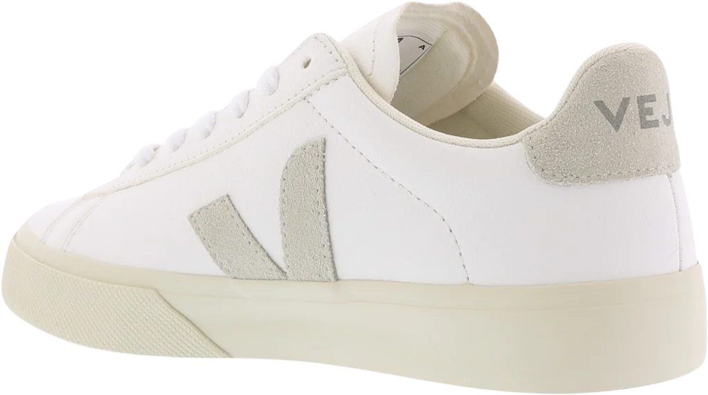Veja Dames Campo Sneaker Leer Wit/Natural Wit