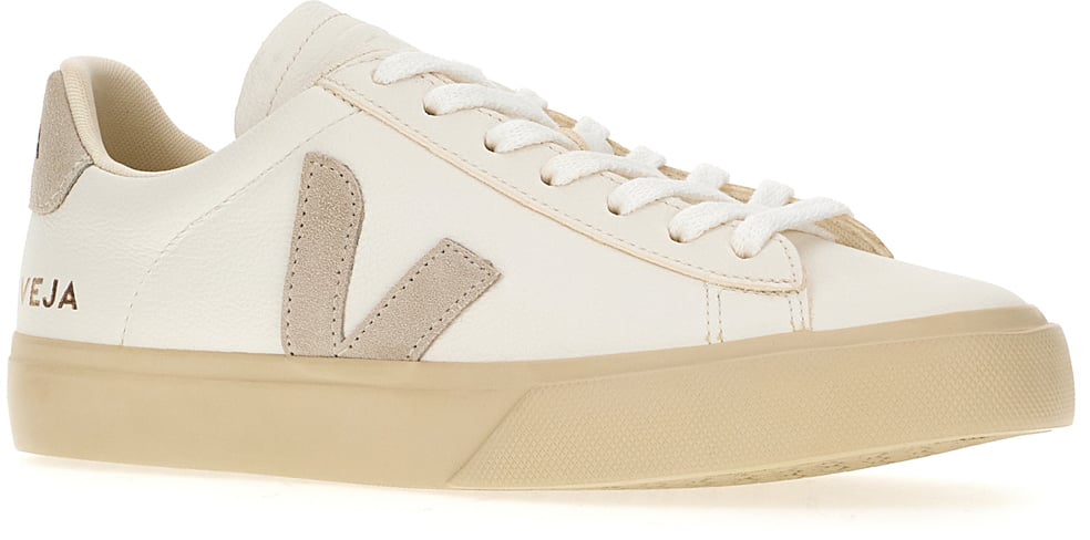 Veja Veja White leather Campo Chromefree sneakers Wit