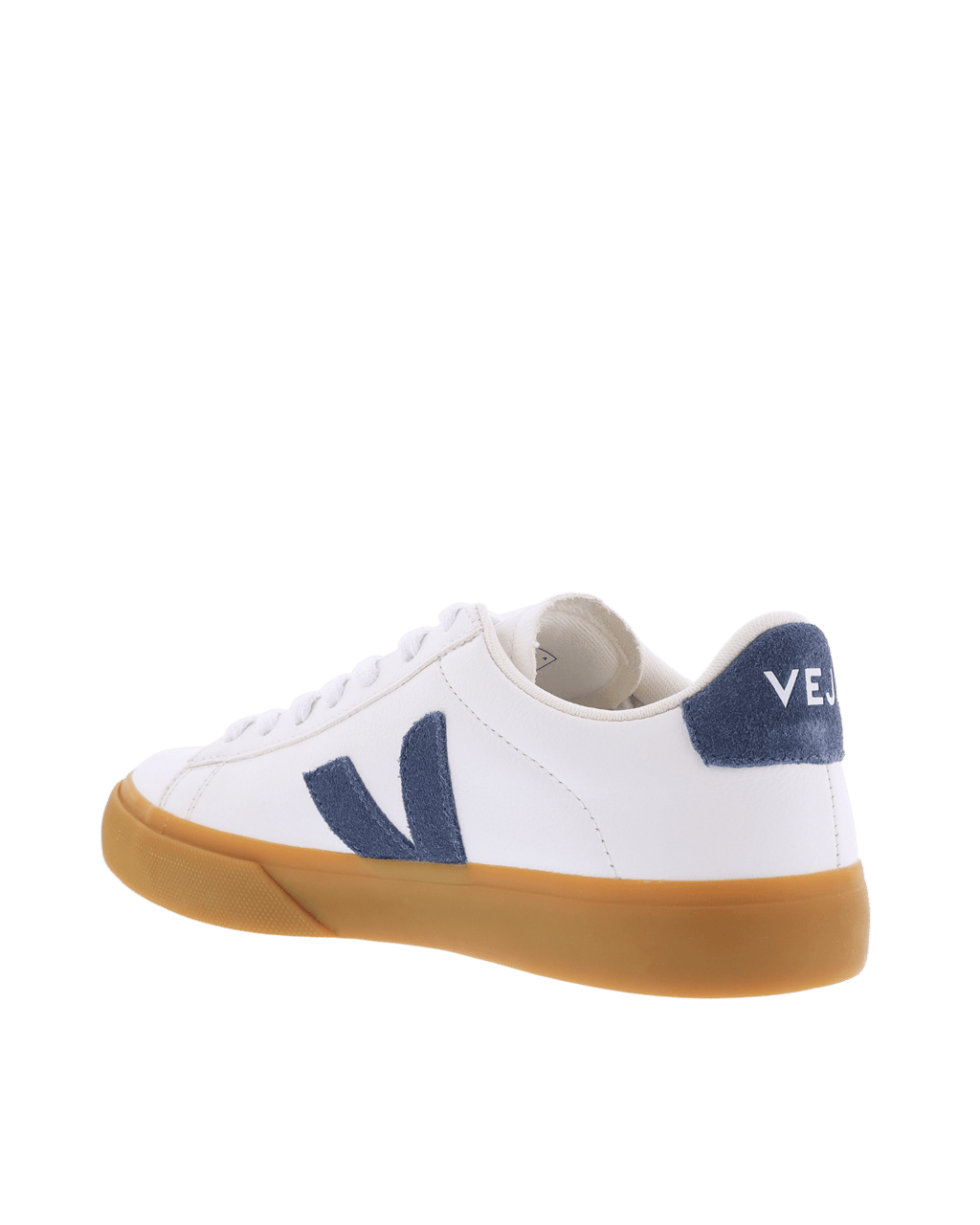 Veja Dames Campo Sneaker Leer Wit/Blauw Wit
