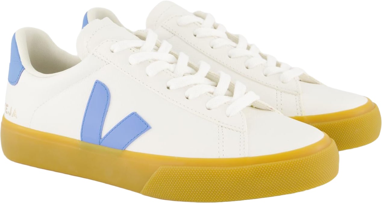 Veja Dames Campo Sneaker Wit/Blauw Wit