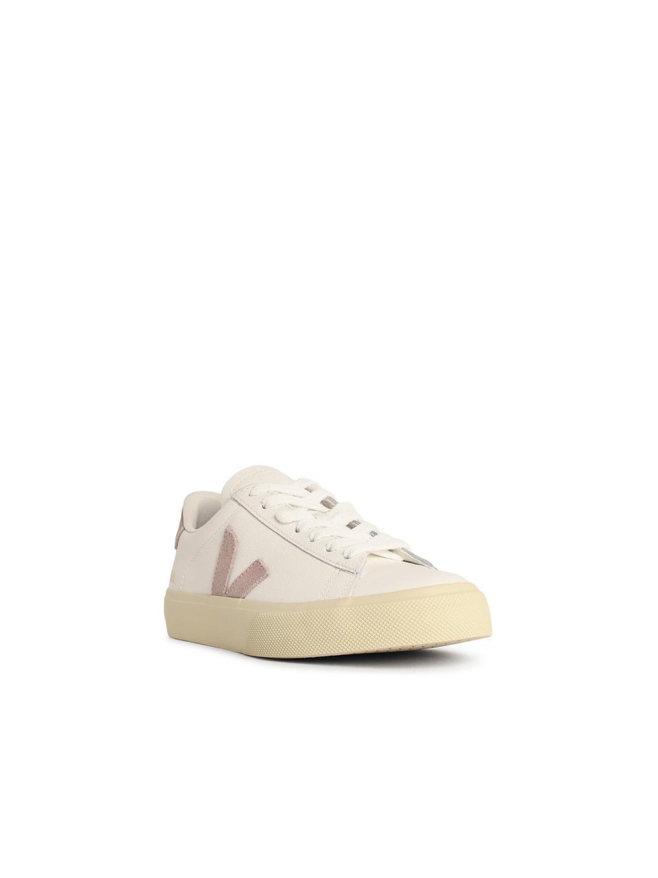 Veja 'Campo' White Leather Sneakers Neutraal
