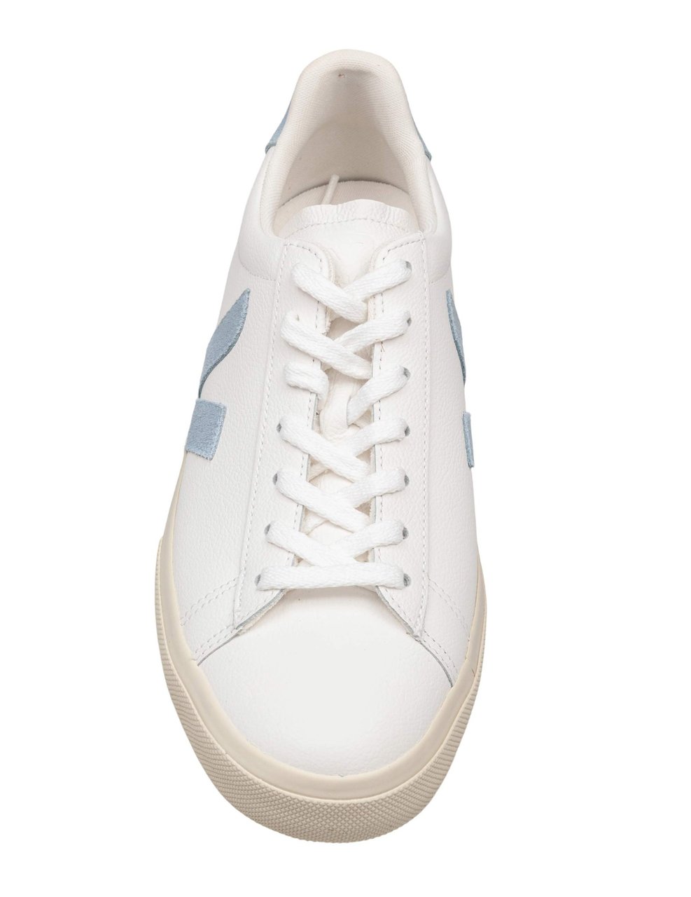 Veja Veja campo chromefree leather shoes, white/light blue Wit
