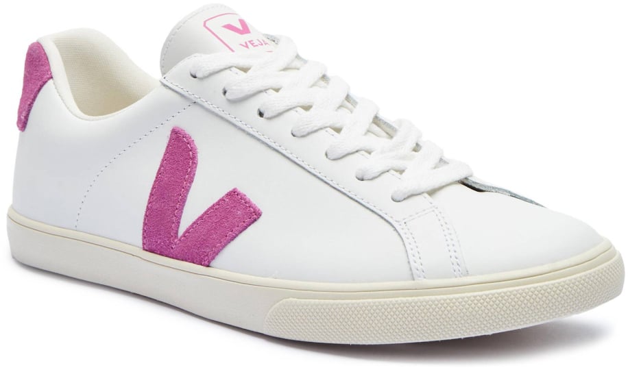 Veja Esplar Logo Leather Sneakers Wit
