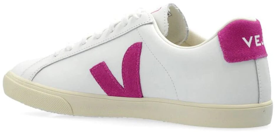 Veja Esplar Logo Leather Sneakers Wit
