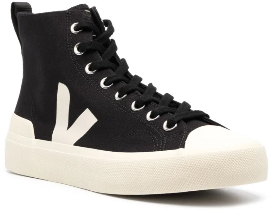 Veja Wata Ii Canvas High-top Sneakers Zwart
