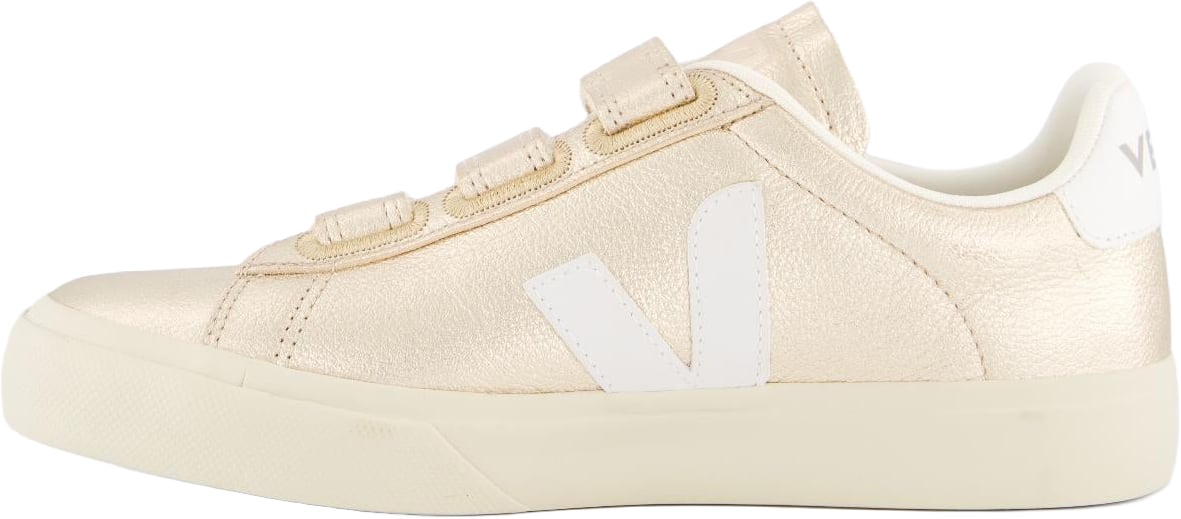 Veja Dames Recife Sneaker Leer Goud Metallic