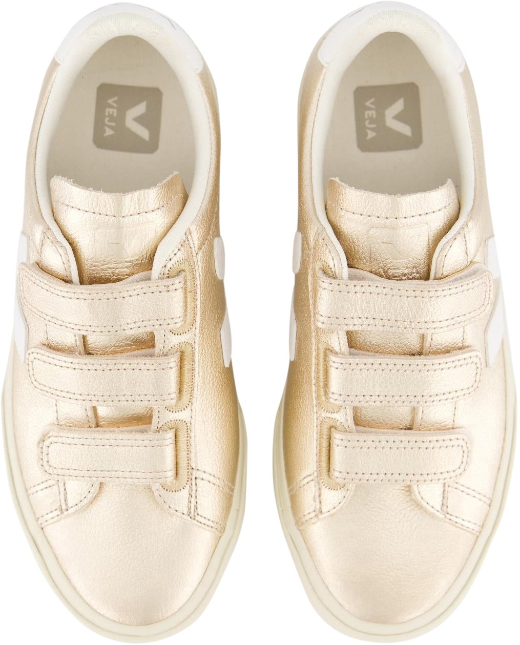 Veja Dames Recife Sneaker Leer Goud Metallic