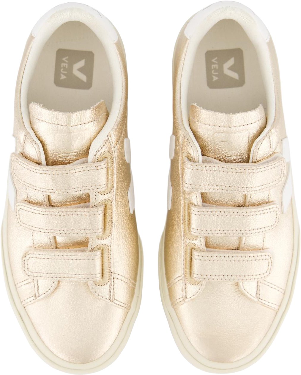 Veja Dames Recife Sneaker Leer Goud Metallic
