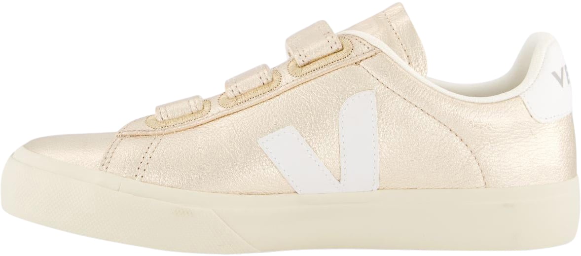 Veja Dames Recife Sneaker Leer Goud Metallic