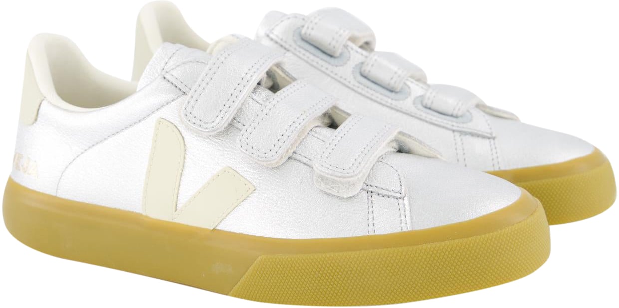 Veja Dames Recife Leather Sneaker Metalli Metallic