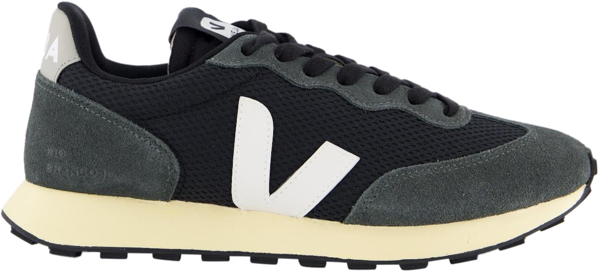 Veja Dames Rio Branco II Sneaker Zwart Zwart