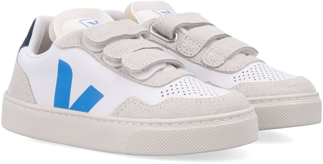 Veja Small V-90 White Bluette Blauw