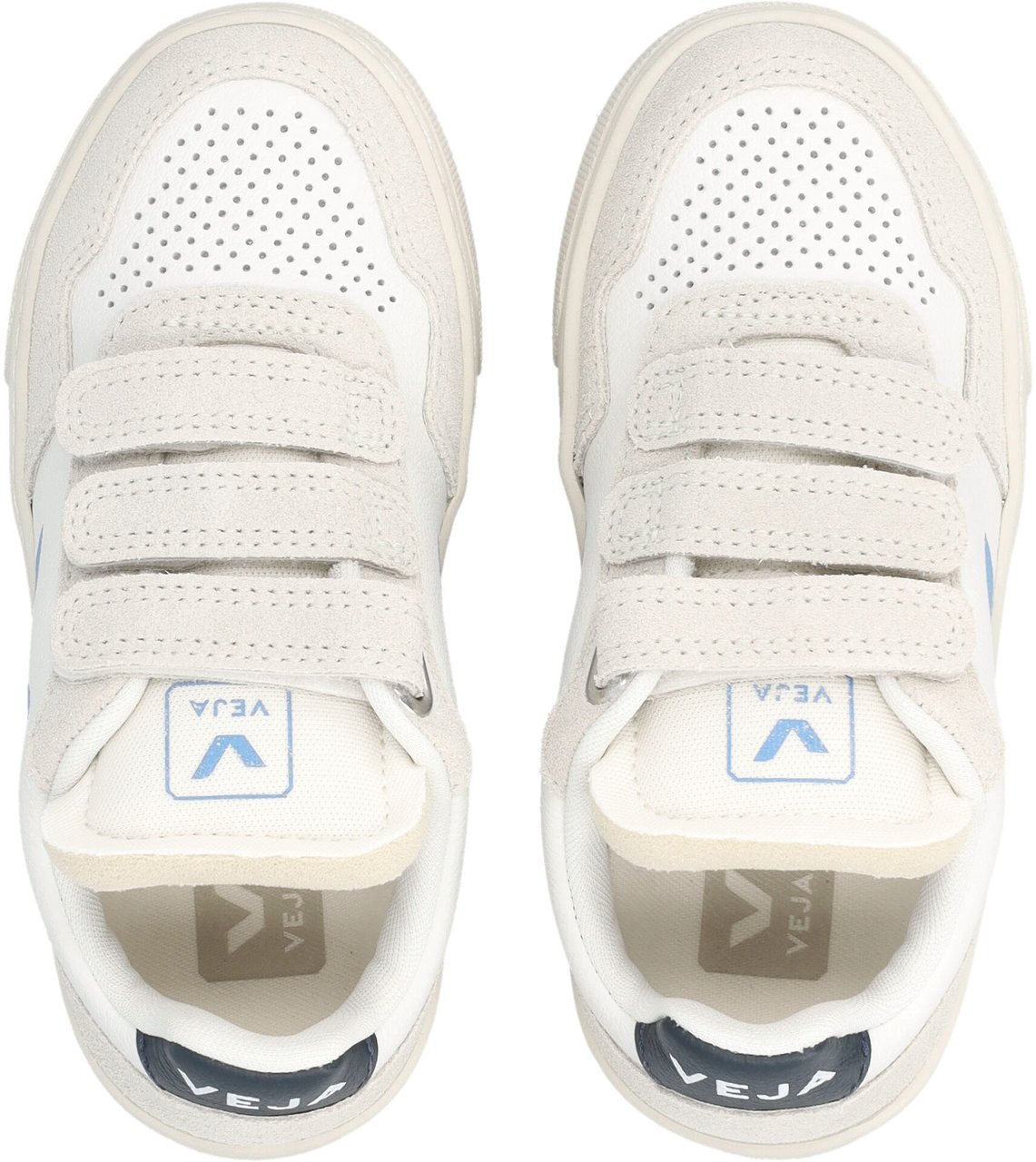 Veja Small V-90 White Bluette Blauw