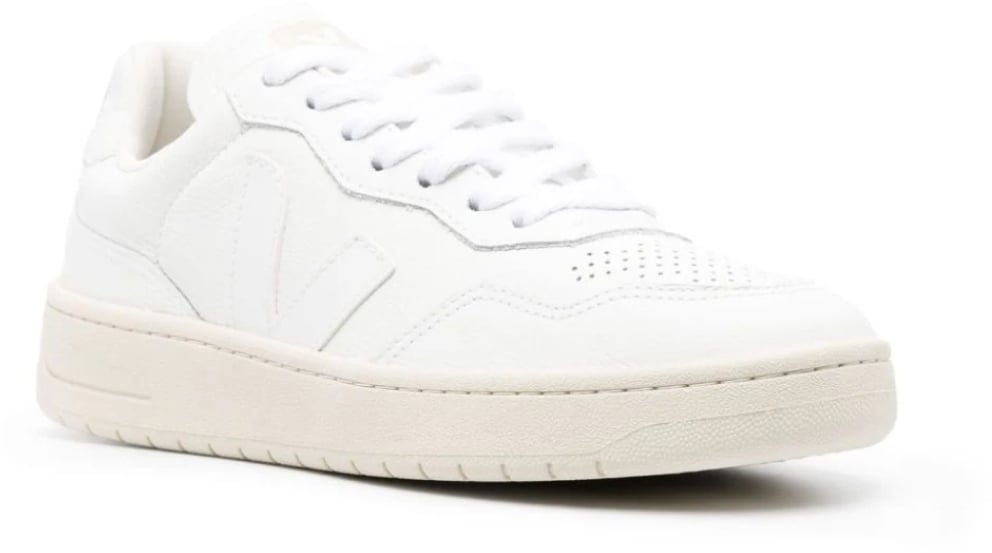 Veja V-90 O.t. Leather Sneakers Wit