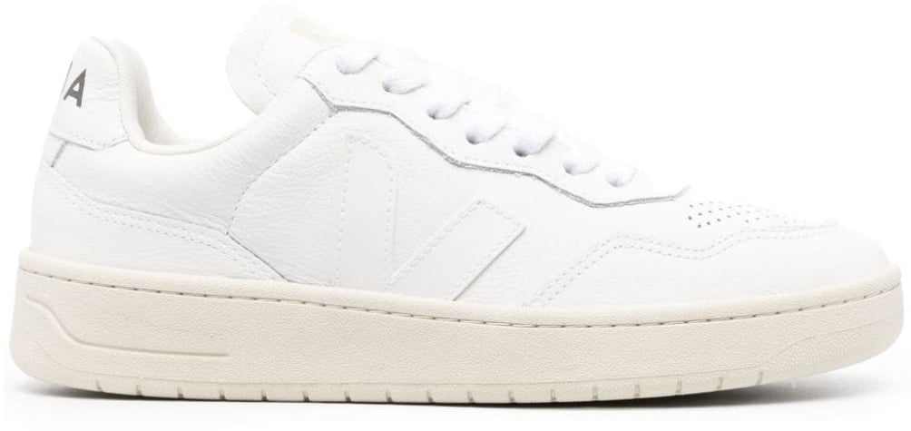 Veja V-90 O.t. Leather Sneakers Wit