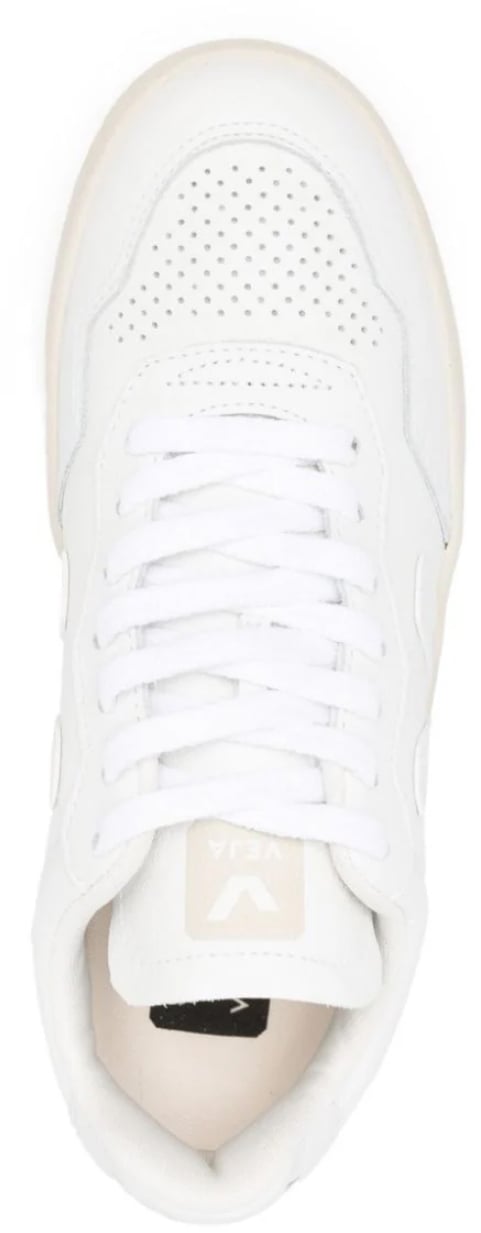 Veja V-90 O.t. Leather Sneakers Wit