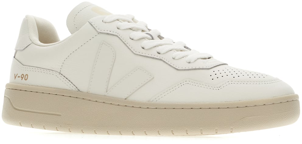 Veja Veja White leather V-90 sneakers Wit