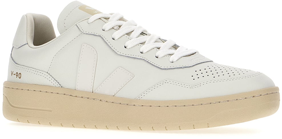 Veja Veja White leather V-90 sneakers Wit