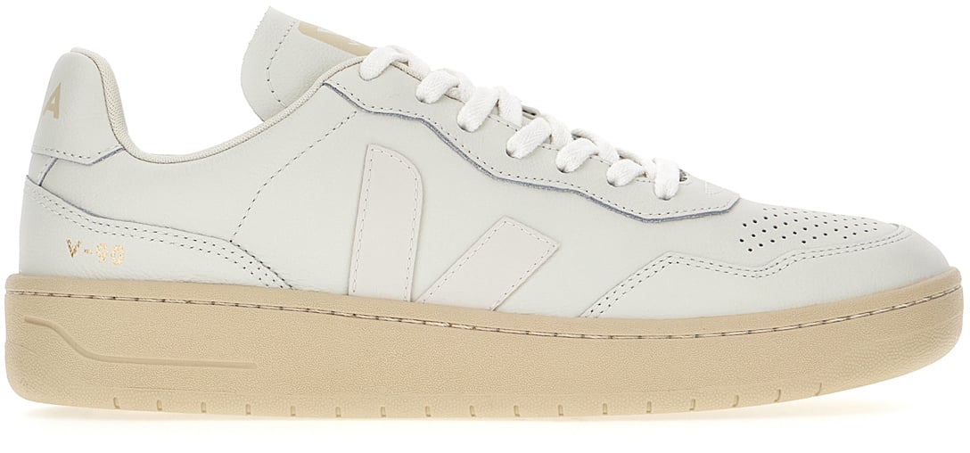 Veja Veja White leather V-90 sneakers Wit