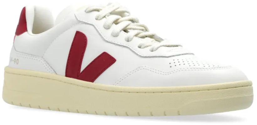 Veja V-90 O.t. Leather Sneakers Wit