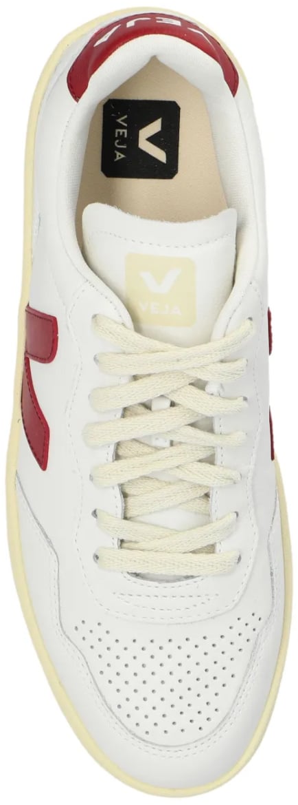 Veja V-90 O.t. Leather Sneakers Wit